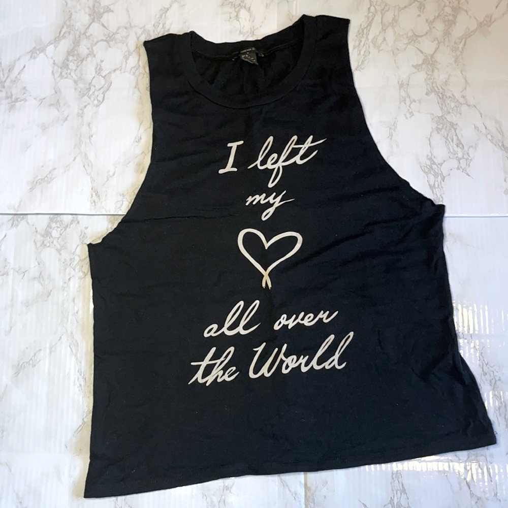 “I Left My 💖 All Over The World” Muscle Tank